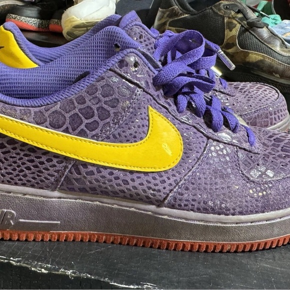Nike Purple and Yellow Sneakers - Picture 1 of 5